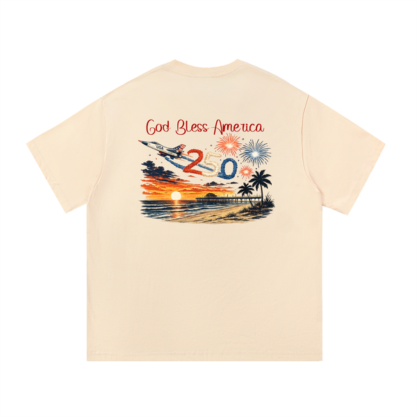 USA 250th Anniversary Heavyweight Tee - Cream