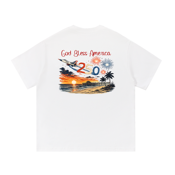USA 250th Anniversary Heavyweight Tee - White