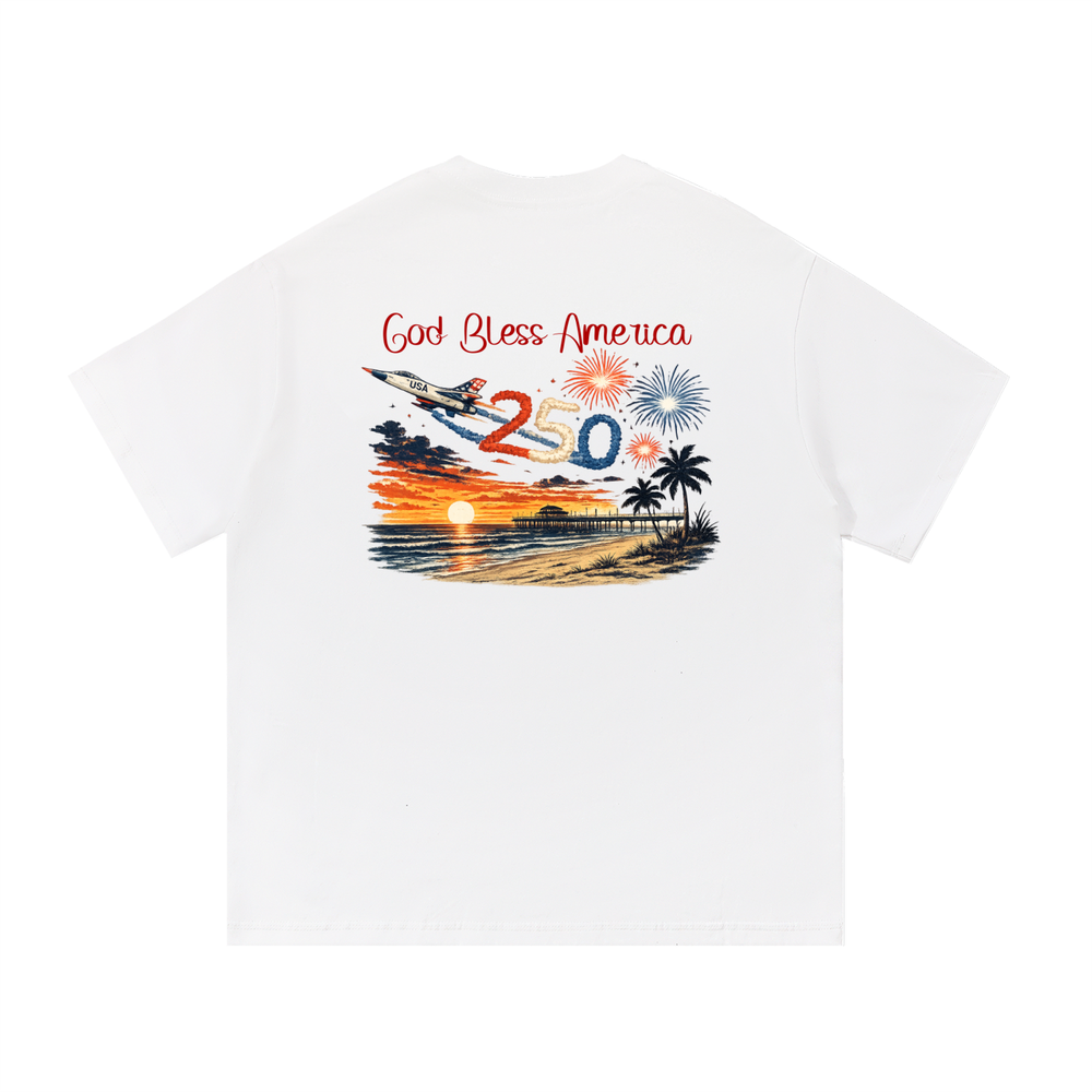 USA 250th Anniversary Heavyweight Tee - White
