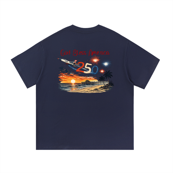 USA 250th Anniversary Heavyweight Tee - Navy