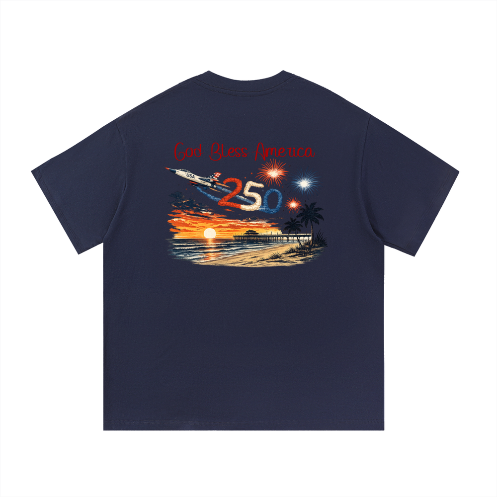 USA 250th Anniversary Heavyweight Tee - Navy